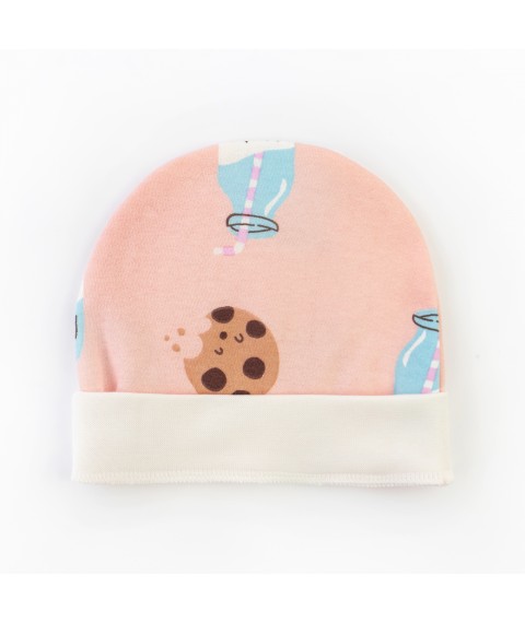 Шапочка для малышей на манжете с начесом Pink cookies  Dexter`s  Розовый 310272 40  (310272)