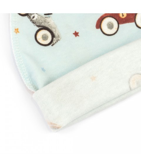 Шапочка для немовлят з підворотом Racing cars  Dexter`s  Блакитний 910162 38  (910162)