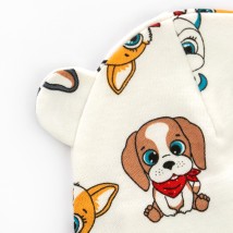 Шапочка с ушками для малышей на завязках с песиками Cute dogs  Dexter`s  Разноцветный 910516 38  (910516)