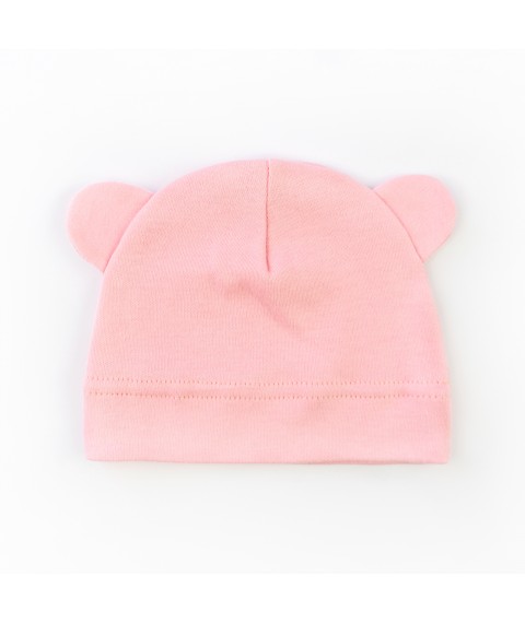 Шапочка с ушками для малышей под распошив Pink  Dexter`s  Розовый 910475 44  (910475)
