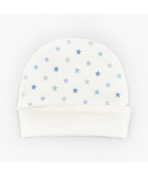 Hat in the maternity hospital Interlock Dream Dexter`s White; Blue 962 38 (d962-1zd-gb)