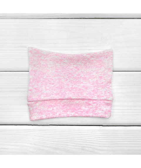 Knitted hat with ears Pink melange Malena Pink 979 48 (979mzh-rv)