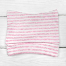 Knitted hat with pointed ears Pink stripe Malena Pink 979 48 (979pl-rv)