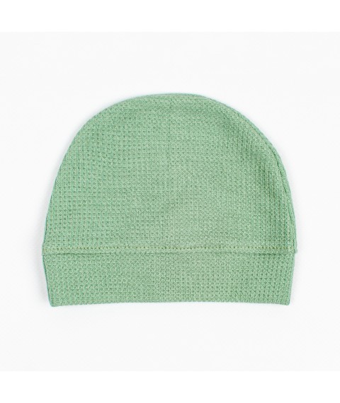Hat for newborns waffle Dexter`s Green d162-1vf-ol 40 (d162-1vf-ol)
