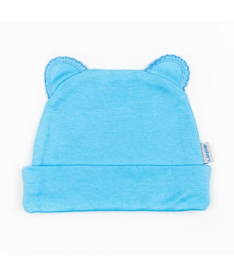 Hat with ears blue Malena Blue 962 44 (962/4gb)