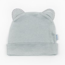 Cap with ears for newborns Dexter`s Gray 962 40 (962/4ср)