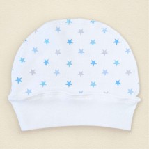 Hat in the maternity hospital Interlock Dream Dexter`s White; Blue 962 38 (d962-1zd-gb)