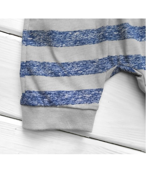 Malena striped shorts for boys Gray 154 74 cm (154-1)