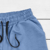 Жіночі стильні шорти у формі трапеції  Dexter`s  Блакитний 22-03  M (d22-03)