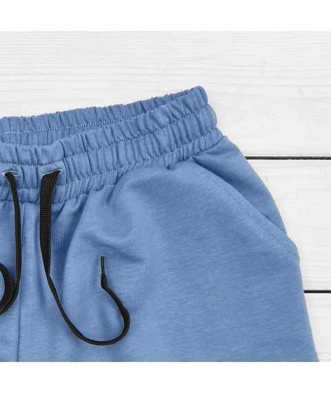 Жіночі стильні шорти у формі трапеції  Dexter`s  Блакитний 22-03  S (d22-03)