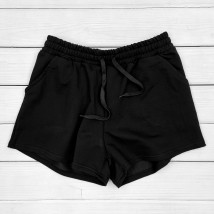Women's black shorts with pockets Dexter`s Black 22-01 S (d22-01)