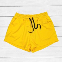 Women's summer shorts of yellow color Dexter`s Yellow 22-04 M (d22-04)