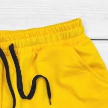 Women's summer shorts in yellow Dexter`s Yellow 22-04 L (d22-04)