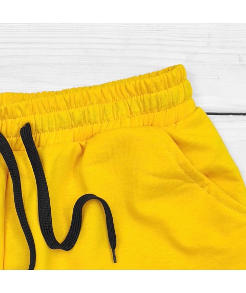 Women's summer shorts in yellow Dexter`s Yellow 22-04 L (d22-04)