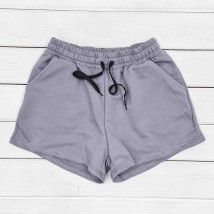 Women's summer shorts in plum color Dexter`s Gray 22-02 XL (d22-02)
