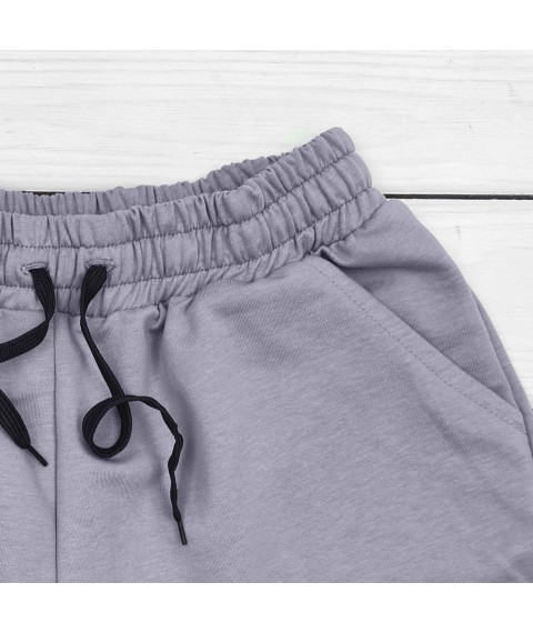 Women's summer shorts in plum color Dexter`s Gray 22-02 L (d22-02)