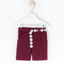 Coulier shorts for girls Malena Burgundy 164 86 cm (164-2br)
