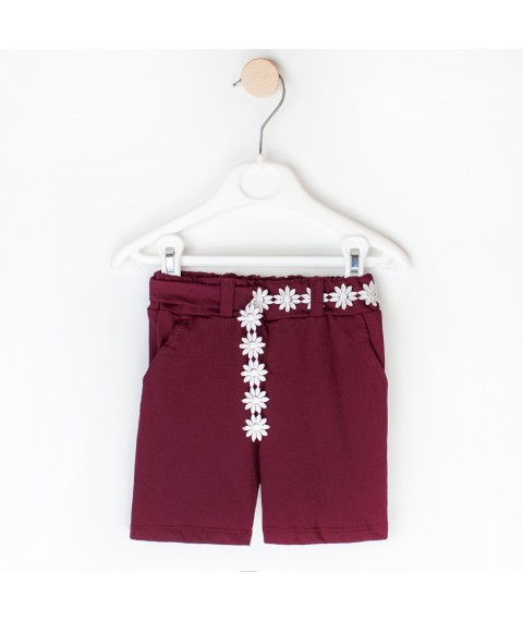 Coulier shorts for girls Malena Burgundy 164 98 cm (164-2br)