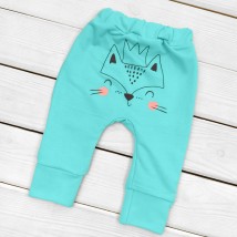 Footwear pants with nachos with a pattern on the back Foxie Dexter`s Menthol d303мт-лс 68 cm (d303мт-лс)
