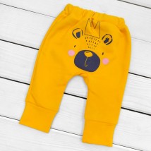 Дитячі штани на осінь з начосом Panda  Dexter`s  Жовтогарячий d303ор-нс  68 см (d303ор-нс)