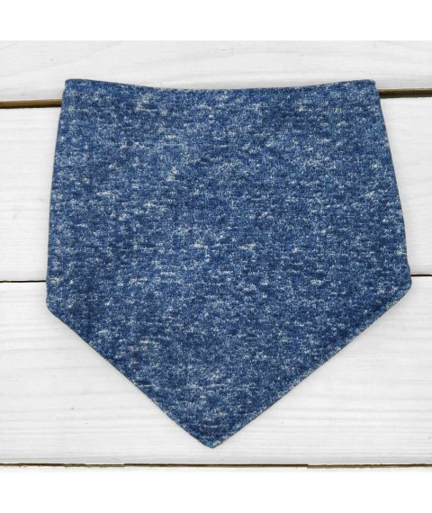 Blue melange children's bib Malena Blue 963 (963-1mzh-sn)