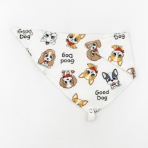 Нагрудний слинявчик непромокаючий з хлястиком  Pets  Dexter`s  Білий d963-2дм-у   (d963-2дм-у)