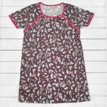 Женская сорочка в роддом с кнопками для кормления Leaf  Dexter`s  Коричневый 100  L (d100лс-кч)