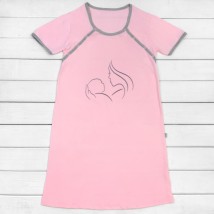 Жіноча сорочка з кнопками для годування Mom  Dexter`s  Рожевий 100  L (d100рв)