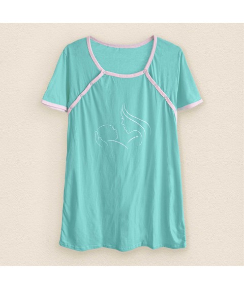 Ночна сорочка для жінок для годування Lines  Dexter`s  Ментол 100  L (d100мт)