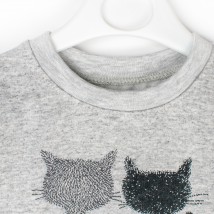 Cats Malena Girls' Fleece Sweatshirt Gray 332 98 cm (332)
