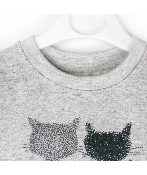 Cats Malena Girls' Fleece Sweatshirt Gray 332 98 cm (332)
