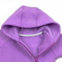 Человечек с капюшоном на флисе для прогулок Mone  Dexter`s  Фиолетовый d2141-21  74 см (d2141-21)
