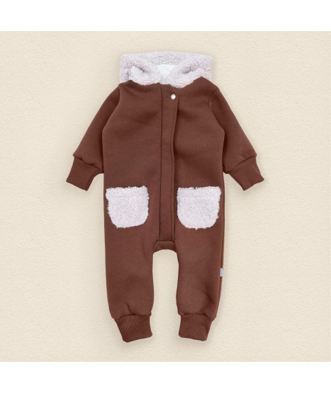 Teddy Dexter`s hooded children's jumpsuit Brown 2146 80 cm (d2146-1kch)