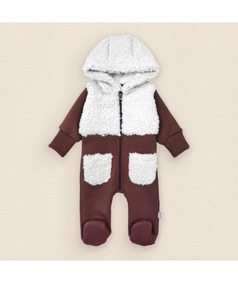 Demi-season romper brown Porous Chocolate Dexter`s Brown 2146 74 cm (d2146khch)