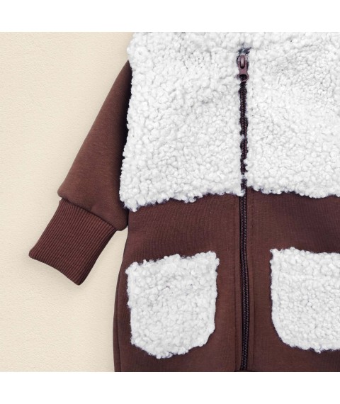 Demi-season romper brown Porous Chocolate Dexter`s Brown 2146 74 cm (d2146khch)