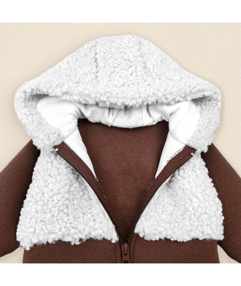 Demi-season romper brown Porous Chocolate Dexter`s Brown 2146 74 cm (d2146khch)