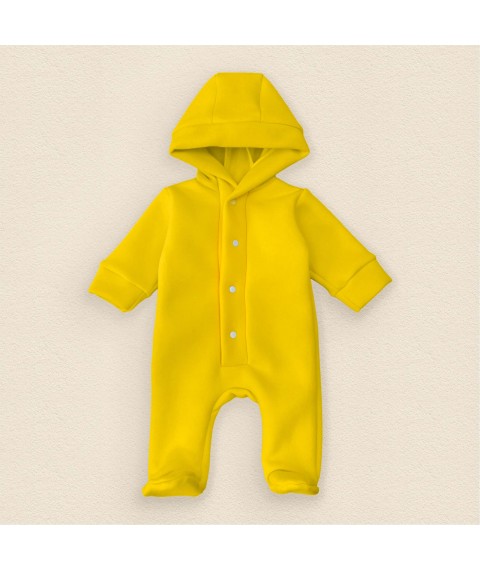 Sun Dexter`s yellow d2127-6 56 cm (d2127-6) children's demi-season yellow tri-thread overalls