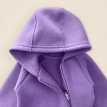 Человечек с капюшоном на флисе для прогулок Mone  Dexter`s  Фиолетовый 2141  62 см (d2141-21)