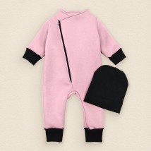 Pudra Dexter`s warm fleece jumpsuit with hood Pink 2144 92 cm (d2144-3)