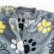 Комбинезон детский теплый Cute Paws  Dexter`s  Серый d12-14-1лп-ср  62 см (d12-14-1лп-ср)