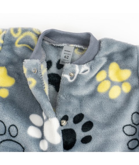 Комбинезон детский теплый Cute Paws  Dexter`s  Серый d12-14-1лп-ср  62 см (d12-14-1лп-ср)