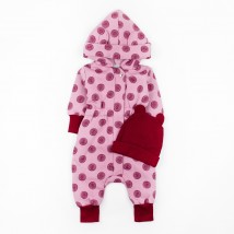Комбинезон с шапочкой для прогулок Rose  Dexter`s  Розовый d2142-40  68 см (d2142-40)