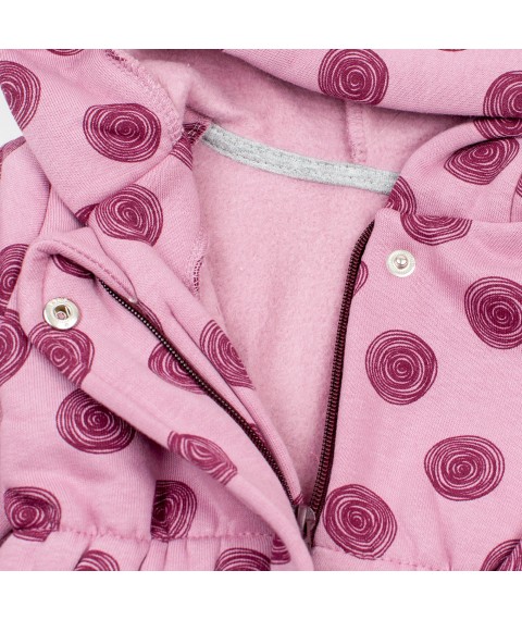 Overalls for children from one year complete with a cap Rose Dexter`s Pink 2142 98 cm (d2142-40-1)