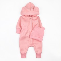 Теплый прогулочный комбинезон демисезон с шапкой PUDRA  Dexter`s  Розовый d2142-10-1  92 см (d2142-10-1)