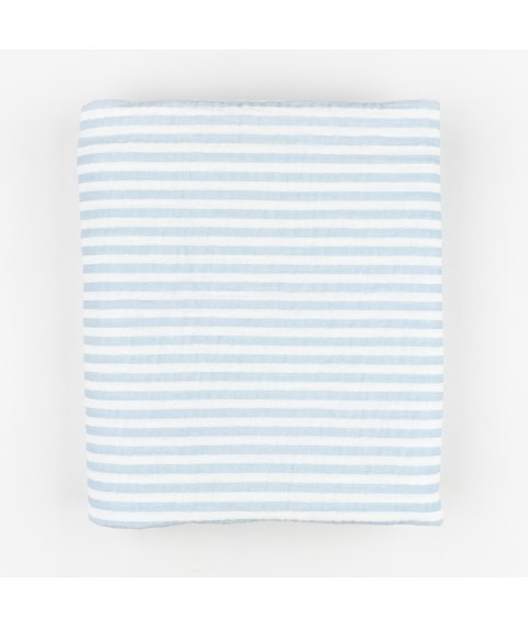 Муслиновый плед135х75см Stripes  Dexter`s  Белый;Голубой d602гб-см  135-75см (d602гб-см)