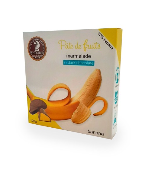 Мармелад в шоколаді "Pate de fruits" банан, 0,100кг
