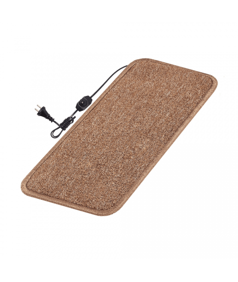 Rug with heated 50x20 cm with thermal insulation and regulator Standard 'Color: beige'