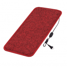Heated mat 50x20 cm with thermal insulation and regulator Standard 'Color: dark red'
