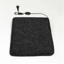Heated mat 50x30 cm with thermal insulation and regulator Standard ' Color: dark gray'