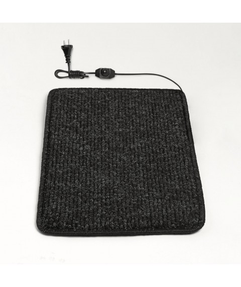 Heated mat 50x30 cm with thermal insulation and regulator Standard   039;Color: black'